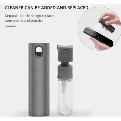 2 In 1 Phone Computer Screen Cleaner Kit For Screen Dust Removal Microfiber Cloth Set