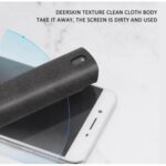 2 In 1 Phone Computer Screen Cleaner Kit For Screen Dust Removal Microfiber Cloth Set