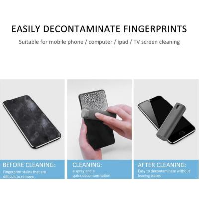 2 In 1 Phone Computer Screen Cleaner Kit For Screen Dust Removal Microfiber Cloth Set