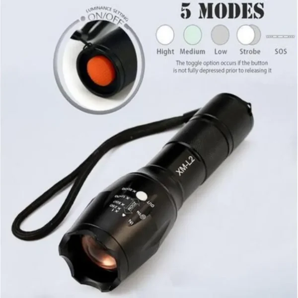 5000 Lumens Led High Power Flashlight