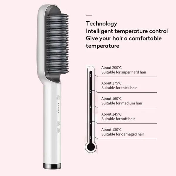 Hair Straightener & Curling Tong Dual-purpose Electric Hair Brush