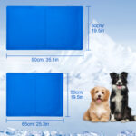 Dog Cooling Mat, Pet Cooling Mat For Dogs And Cats, Pressure Activated Dog Cooling Pad, No Water Or Refrigeration Needed, Non-Toxic Gel