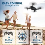 Drone X Pro HD Selfie Camera WIFI FPV 3 Batteries Foldable RC Quadcopter